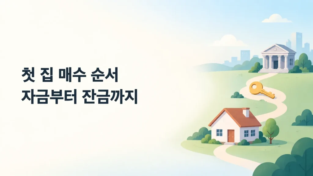 첫 집 매수 순서 제목 이미지
