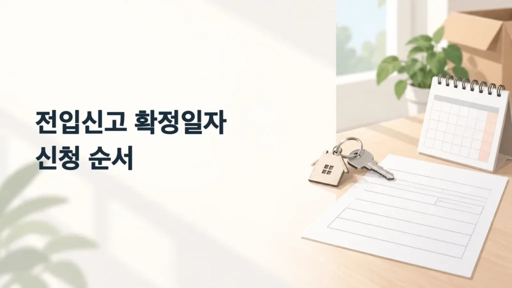 전입신고 확정일자 제목 이미지